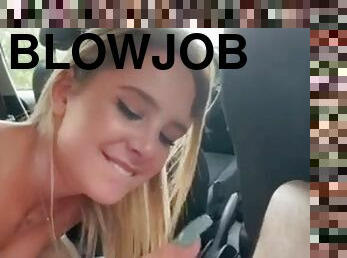 Blowjob in the car with a petite blonde teen. Found her on hookmet.com.