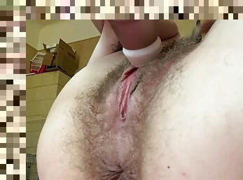 Big clit dripping wet orgasm with throbbing asshole