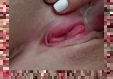 Cum teasing with clit pump