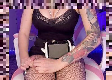 Sexy Fishnet Scratching and Ripping