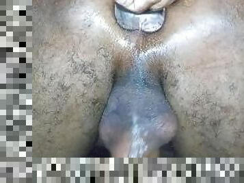 Solo male deep dildo