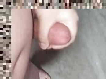 cumshot-keluarnya-sperma, homo, handjob-seks-dengan-tangan-wanita-pada-penis-laki-laki, gemuk, sudut-pandang, seorang-diri