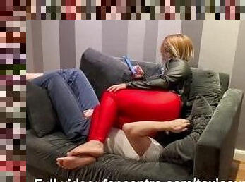 Ass smother with toxic farts on the couch
