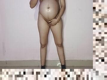 Romantic Sexy Pregnant Bhabi Nude