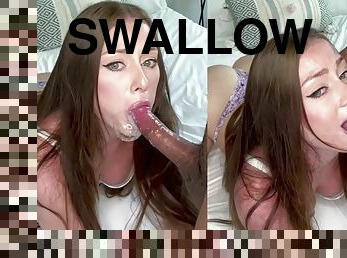 Angelbaexo - Tearful sloppy throat fucking and cum swallowing