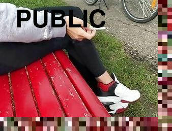 Stepping On Cigarette With Sneakers Teen Girl Smoking
