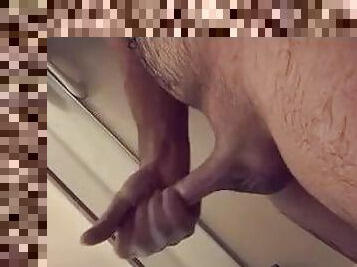 mandi, mastubasi, vagina-pussy, amatir, penis-besar, remaja, sudut-pandang, sperma, mandi-shower, seorang-diri