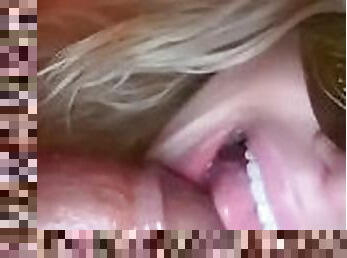 Snow Bunny giving a blowjob and having fun with her first bbc, face reveal coming in the future