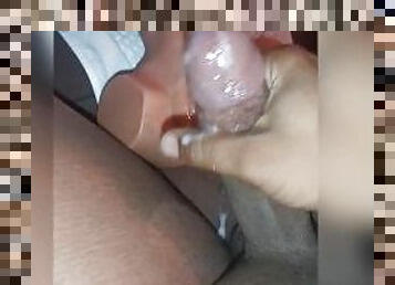 mastubasi, amatir, cumshot-keluarnya-sperma, berkulit-hitam, penis-besar, mainan, homo, hitam, sudut-pandang, seorang-diri