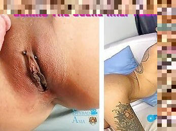 GAGGING TATTOED THAI SLUT WITH BWC