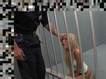 Inprisoned slut fucked hard and made to swallow