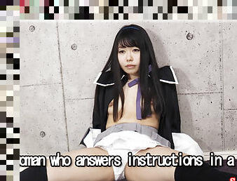 The woman who answers instructions in a deadpan - Fetish Japanese Video