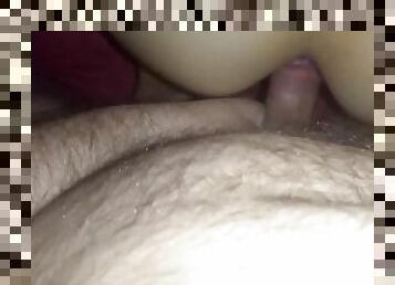 Dogg style closeup creampie and keep fucking