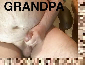 Ep 001 BOOM watch the volcano erupt. Grandpa Karrs cum comes out of his little cock while I jerk off my cock and talk dirty.