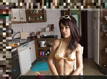 pantat, payudara-besar, puting-payudara, sayang, jenis-pornografi-milf, remaja, animasi, 3d, payudara, bokong