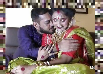 Newly Married Indian Girl Sudipa Hardcore Honeymoon First night sex and creampie