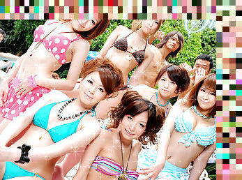 Rika Aiba China Mimura Tsubasa Ichinose Kana Suzuki Airi Hoshino Mao Yonekura Summer Girls 2011 Vol.1 - Caribbeancom