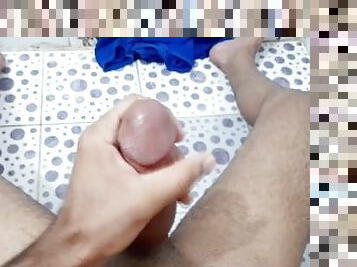 Iranian teen masturbating with a big dick