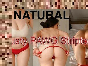 All Natural Busty PAWG Striptease - teaser