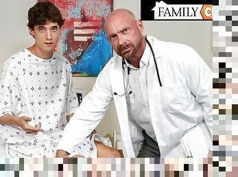 FamilyCreep - Dr Stepdad Shoves His Huge Cock Into HIs Tight Stepson's Twink Ass