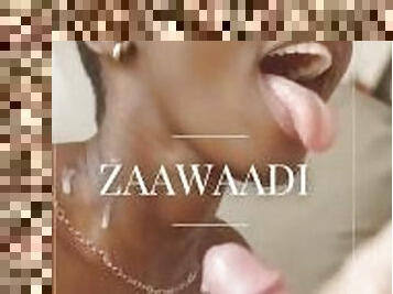Cute Ebony Zaawaadi gives you SEXIEST striptease
