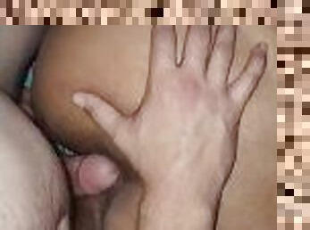 pantat, posisi-seks-doggy-style, amatir, jenis-pornografi-milf, latina, creampie-ejakulasi-di-dalam-vagina-atau-anus-dan-keluarnya-tetesan-sperma, barang-rampasan, bersetubuh, berair