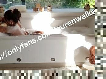 Photos shooting in the bubble bath (full video on Onlyfans) - Lauren Walker