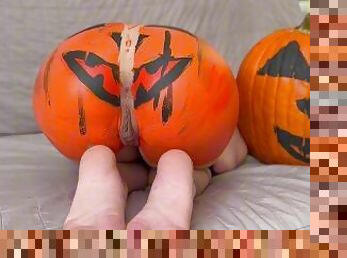 Happy Halloween Pumpkin Ass Painting