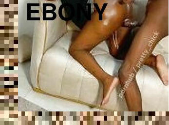 Ebony black dick is sweet