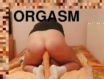 orgasme, amatir, anal, homo, seorang-diri