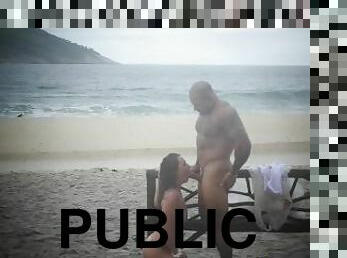 Public Beach Fuck - Real Amateur Couple - Renewing Vows and Beach Sex