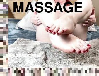 amateur, massage, belle-femme-ronde, pieds, fétiche, solo, jambes, taquinerie