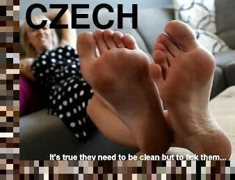 fødder, beskidt, synsvinkel, fetish, tjekkisk, tæer