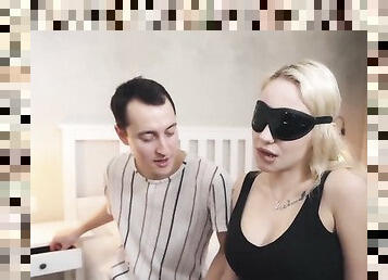 Rita Murr blindfold anal cuckolding